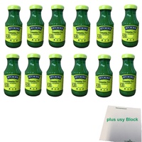 Hitchcock Limette Pur 12er Pack (12x200ml Flasche) + usy Block