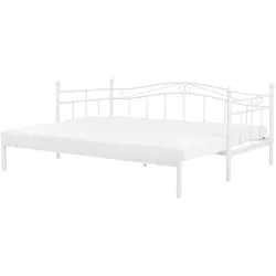 Tagesbett Metall TULLE 90 x 200 cm Weiß