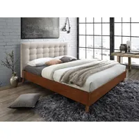 Vente-unique Bett 160 x 200 cm mit gestepptem Kopfteil