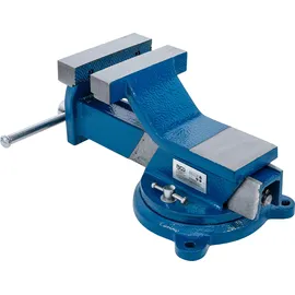 BGS Schraubstock Stahl 125 mm blau