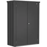 Biohort Terrassenschrank Romeo M 132 x 57 x 181 cm Dunkelgrau-Metallic