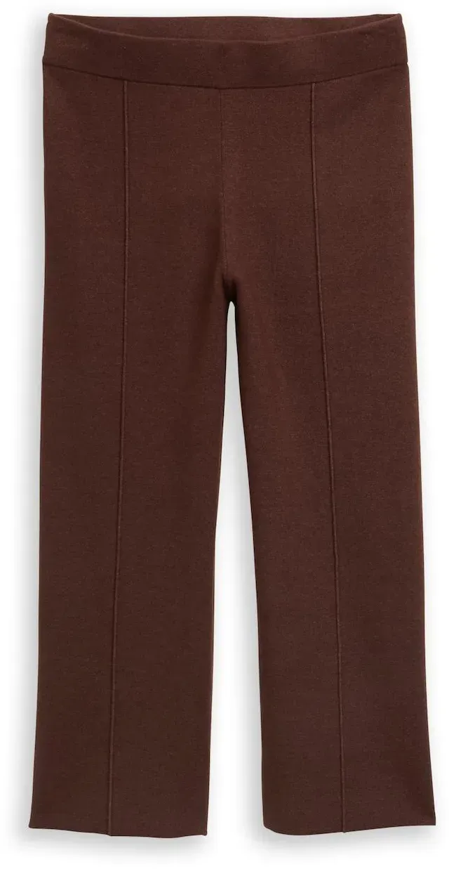TOM TAILOR Damen Culotte Strickhose, braun, Meliert, Gr. 46
