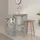vidaXL Bartisch mit Regal 100 x 50 x 101,5 cm Grau