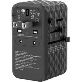 Verbatim UTA-06 GaN-Ladeadapter schwarz, 100 W
