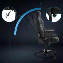HJH Office GAMEBREAKER POLARYS I Gaming-Stuhl Blau PC