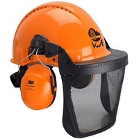 Peltor Kopfschutz-Kombination G3000M mit H31 Gehörschutz und V9 Schutzbrille, orange