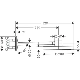 Hansgrohe Kopfbrause 280 2jet (48492140)