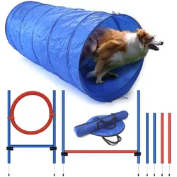 Agility Set für effektives Hundetraining, Einsteiger-Set in den Hundesport und Hundetraining