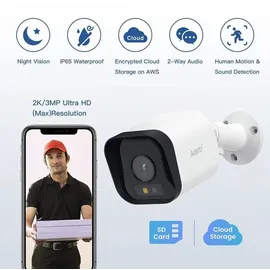 ARENTI O3 4 MP WLAN Schwarz