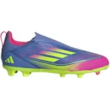 Adidas F50 League Laceless FG/MG Blue Fusion / Lucid Lemon / Lucid Pink 35