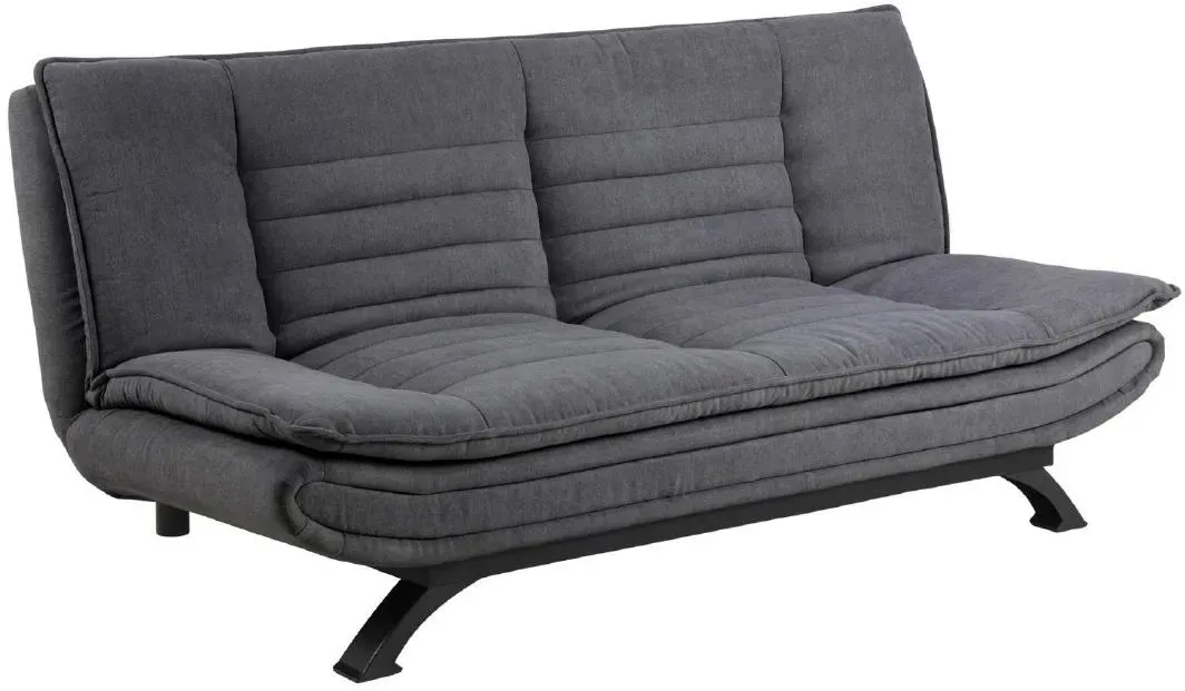 Actona Schlafsofa FAITH in Stoff Enjoy dunkelgrau, Gestell matt schwarz