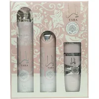 Lattafa Yara Eau de Parfum 100 ml + Body Spray 200 ml + Raum Spray 300 ml Geschenkset  