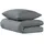 SCHIESSER Lennox Uni Dunkelgrau 135 x 200 cm + 80 x 80 cm