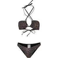 URBAN CLASSICS Ladies AOP Hot V Bikini in Braun, Größe S