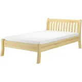 Erst-Holz Komfortables Einzelbett Seniorenbett 120x200 Gästebett Kiefer massiv V-60.61-12 Rollrost und Matratze inkl.