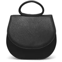 Gretchen Schultertasche Ebony Mini Loop Bag aus italienischem Kalbsleder Handtaschen