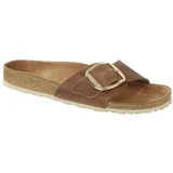 Birkenstock Madrid Big Buckle Nubukleder geölt schmal cognac 39