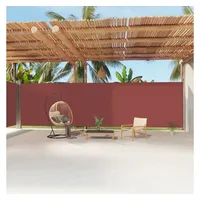 vidaXL Seitenmarkise Ausziehbar Braun 220x1200 cm