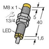 Turck Sensor nicht bündig PNP, Schließer NI6U-EG08-AP6X
