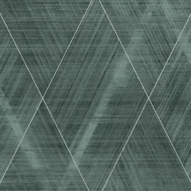 Profhome 388242-GU 3D Tapete Chevron Muster schimmernd Grün Silber 0,53 m x 10,05 m 5,33 m2 Grün