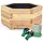 holz4home Pflanzkübel 6-eckig S 40 x 40 x 40 cm Braun