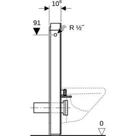 Geberit Monolith Sanitärmodul für Wand-WC, 131022JV5