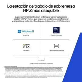 HP Z1 Tower G1i Intel Core Ultra 7 265 4,0 GHz 32 GB RAM 1 TB SSD RTX 5060 Windows 11 Pro