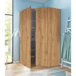 Eckkleiderschrank WIMEX "Level by fresh to go", braun (plankeneichefarben), H:236cm, Schränke