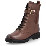 remonte Damen Combat Boots D8664, Frauen Stiefeletten,lose Einlage,uebergangsschuhe,uebergangsstiefel,schnürstiefel,Stiefel,Bootee,braun (25),40 EU
