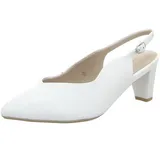 CAPRICE Slingpumps aus Leder Spitz, Weiß 37.5 EU - 37.5 EU