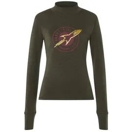 super.natural Rocket260 Sweatshirt - Black Ink / Sangria / Gold - XL