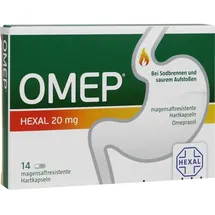 Hexal Omep 20 mg magensaftresistente Hartkapseln 14 St.