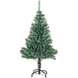 vidaXL Künstlicher Weihnachtsbaum Beschneit Grün 150 cm