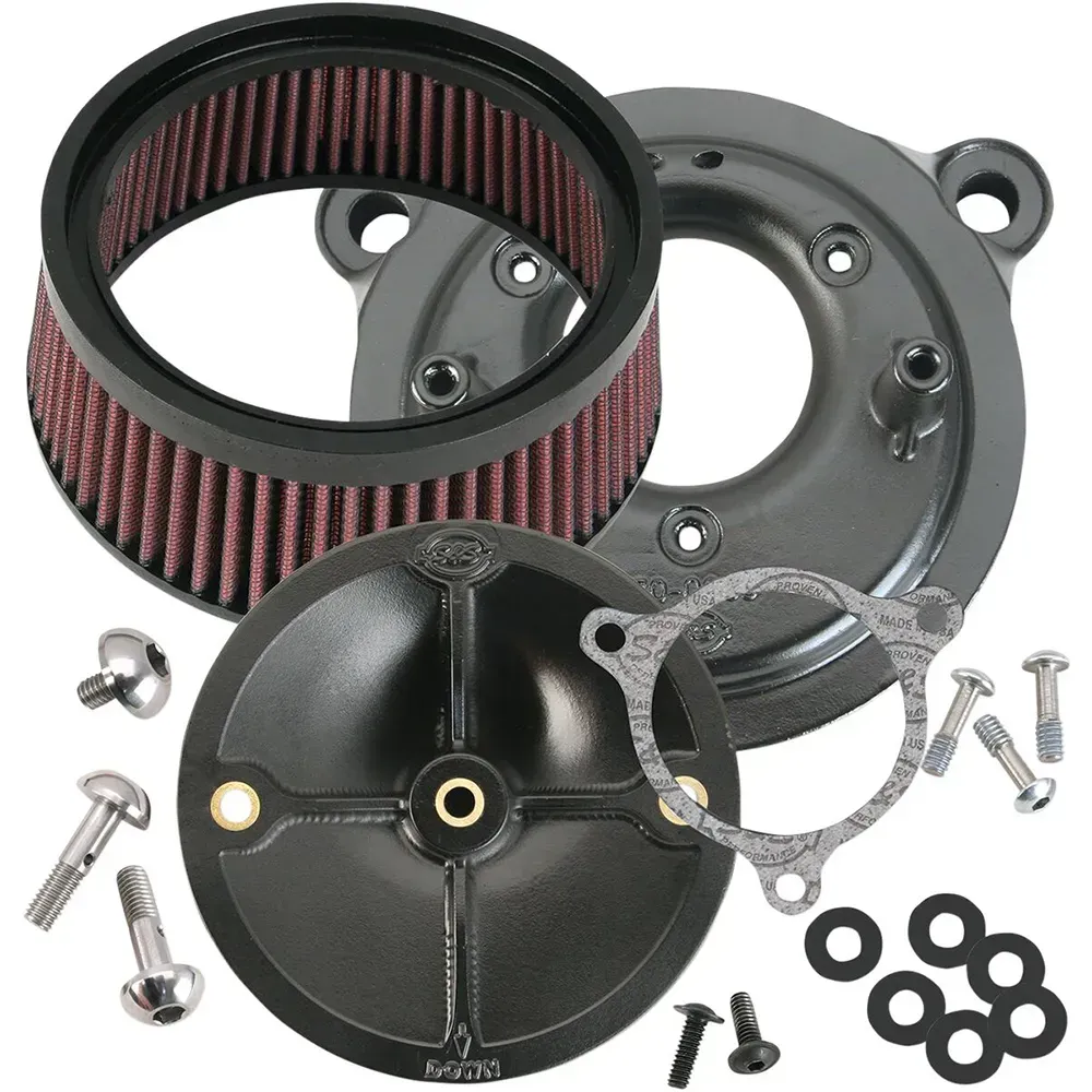 S+s Cycle Harley Davidson 170-0061 Luftfilter - Black - One Size