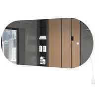 Vicco Badezimmerspiegel 110 x 50 cm, mit LED Beleuchtung,