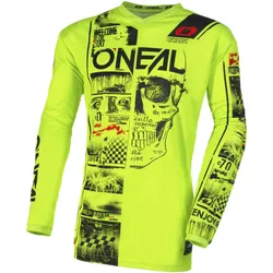 Oneal Element Attack Jugend Motocross Jersey, schwarz-gelb, Größe M