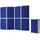 Magnetoplan Präsentationswand 244 x 181 cm Blau