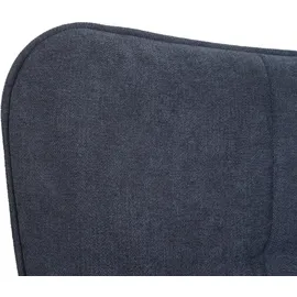 Mendler Schaukelstuhl HWC-K36 Stoff/Textil 73 x 91 x 83 cm anthrazit