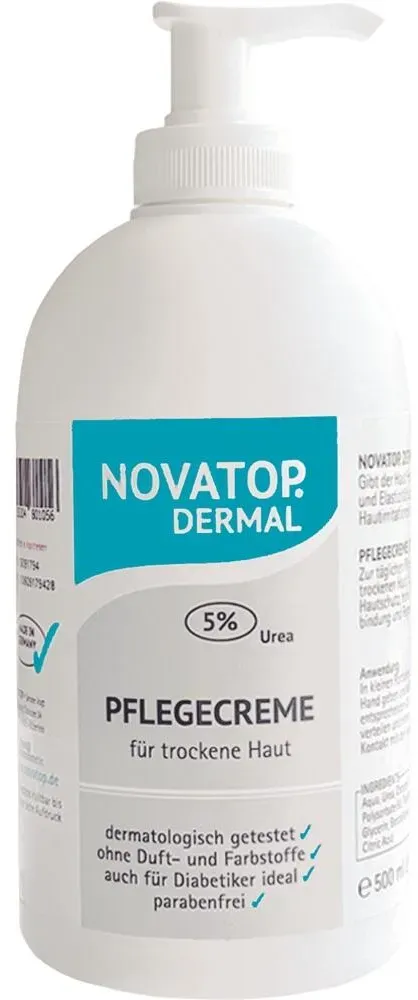 Novatop Dermal Pflegecreme 5% Urea 500 ML