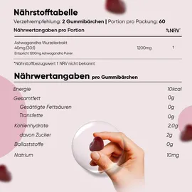 WeightWorld Ashwagandha 1200 mg Gummibärchen 120 St.