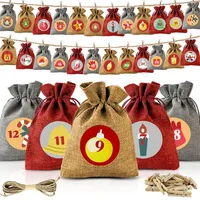 Adventskalender zum Befüllen 24 Adventskalender Selber Befüllen Stoffbeutel W...