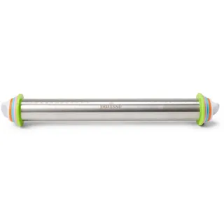Patisse Nudelholz, Silber, Metall, 43 cm, Backen, Backhelfer, Nudelholz