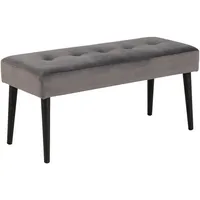 VCM ebuy24 Sitzbank Grau, Holzwerkstoff, 95x45x38 cm, Esszimmer, Bänke,