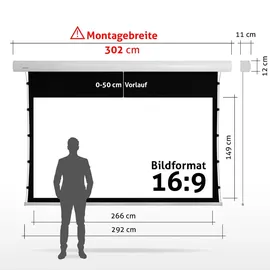eSmart Expert XTS Tension Leinwand 266 x 149 cm (120") 16:9