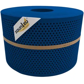 zaunzu® Sichtschutzstreifen 50 m x 19 cm Enzianblau Metall