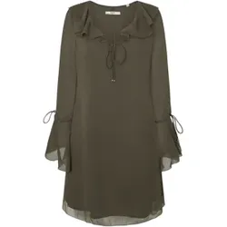 Pepe Jeans für Damen. PL953617 Respekt Kleid grün (XL), Lässig, Polyester, Langarm