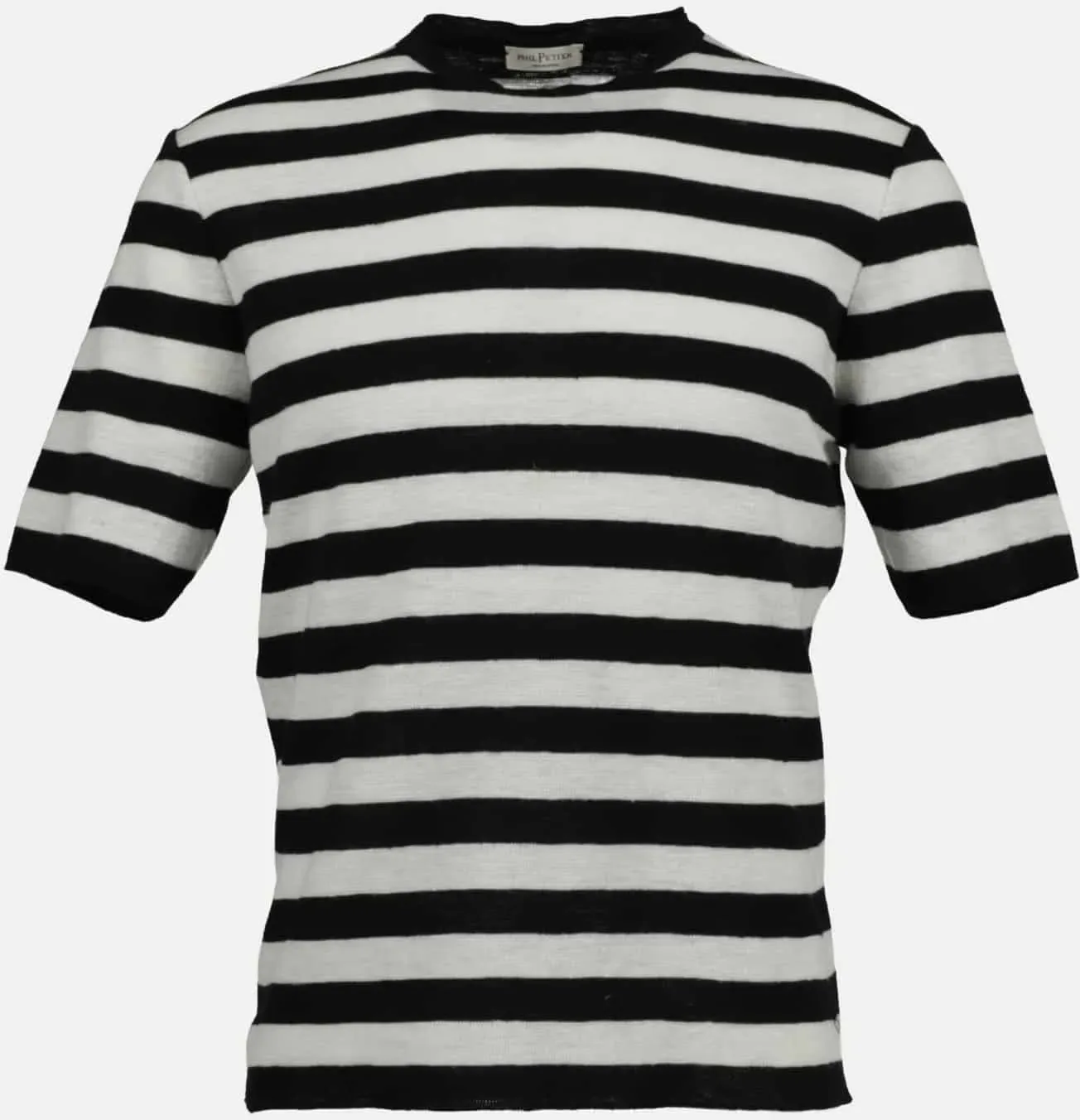 T-Shirt aus Leinen Mix Mehrfarbig L