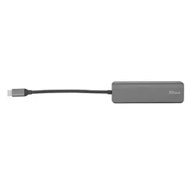 Trust Halyx USB-C 4 Port USB Hub Grau