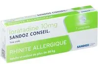 Loratadine Sandoz Conseil® 10 mg Comprimé(S) 7 pc(s)