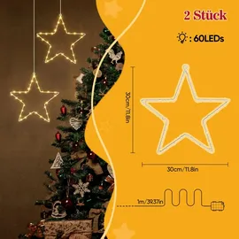 salcar LED Weihnachtsstern 60 cm
